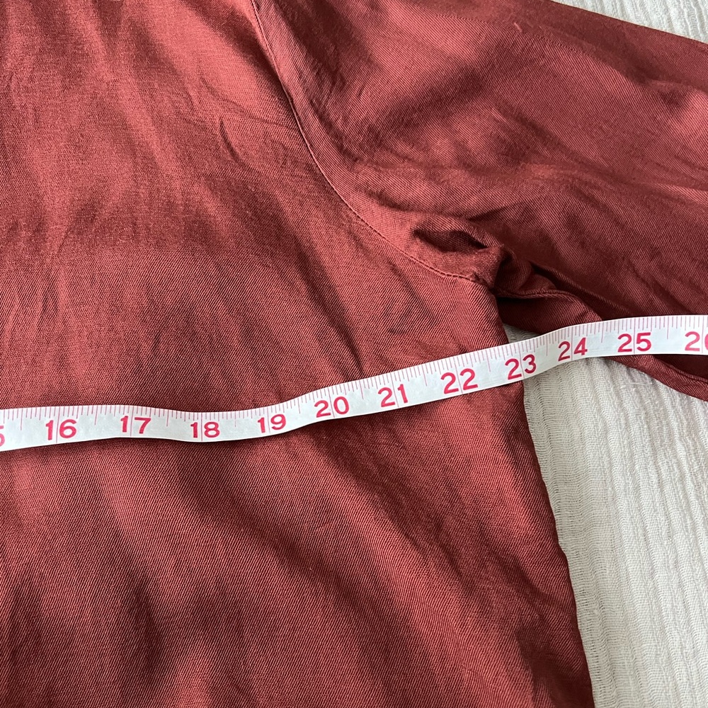 CP Shades top, button up size medium burnt orange color - Picture 4 of 8